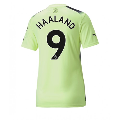Manchester City Erling Haaland #9 Tredjedrakt Kvinner 2022-23 Kortermet Manchester City Erling Haaland #9 Tredjedrakt Kvinner 2022-23 Kortermet